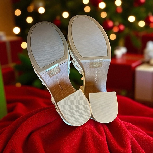 NWT Lucky Brand Women’s ‘Ismene’ Buckle Platform Heeled Sandals in “Vanilla” 11 - Picture 12 of 16